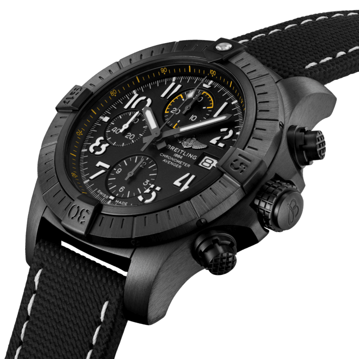 Breitling Avenger Chronograph 45 Night Mission DLC-beschichtete Titanium Black V13317101B1X1-1