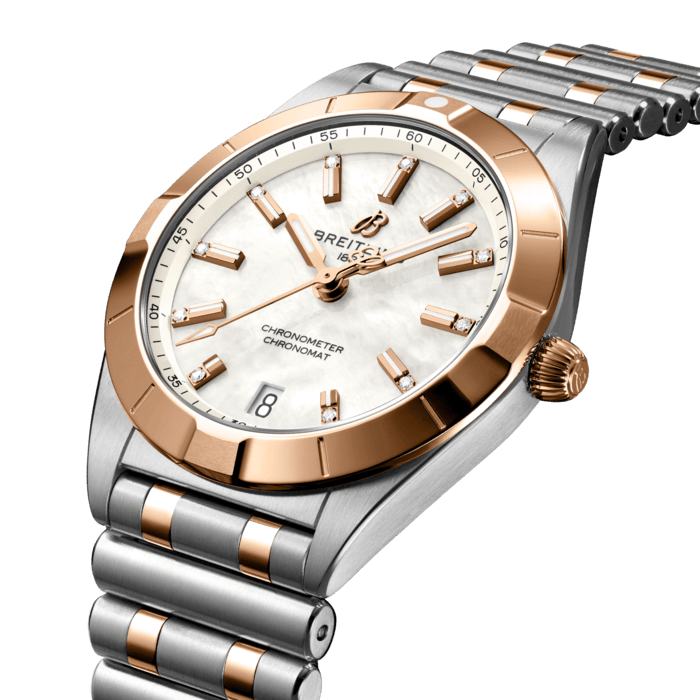 Breitling Chronomat 32 Edelstahl& 18K Red Gold-Perlmutter U77310101A2U1-1
