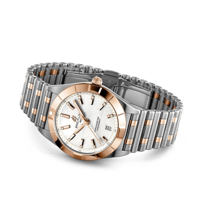 Breitling Chronomat 32 Edelstahl& 18K Red Gold-Perlmutter U77310101A2U1-2