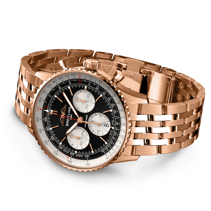 Breitling Navitimer B01 Chronograph 43 18K Red Gold Black RB0138211B1R1-2