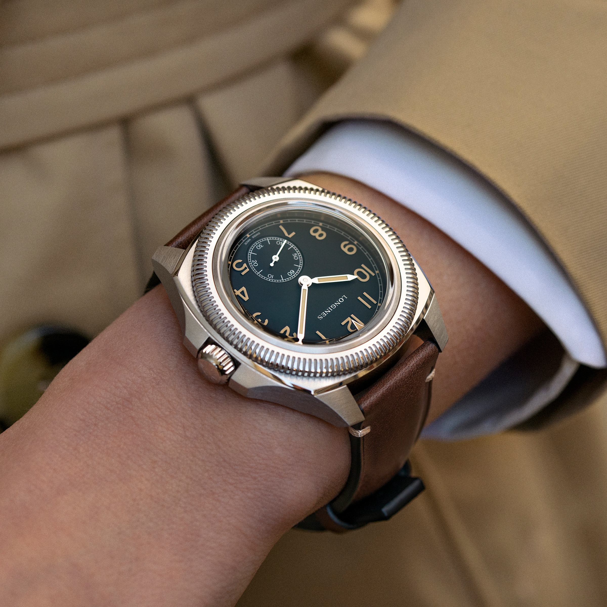 Longines Pilot Majetek 43mm Herren Uhr Set L28384539-5