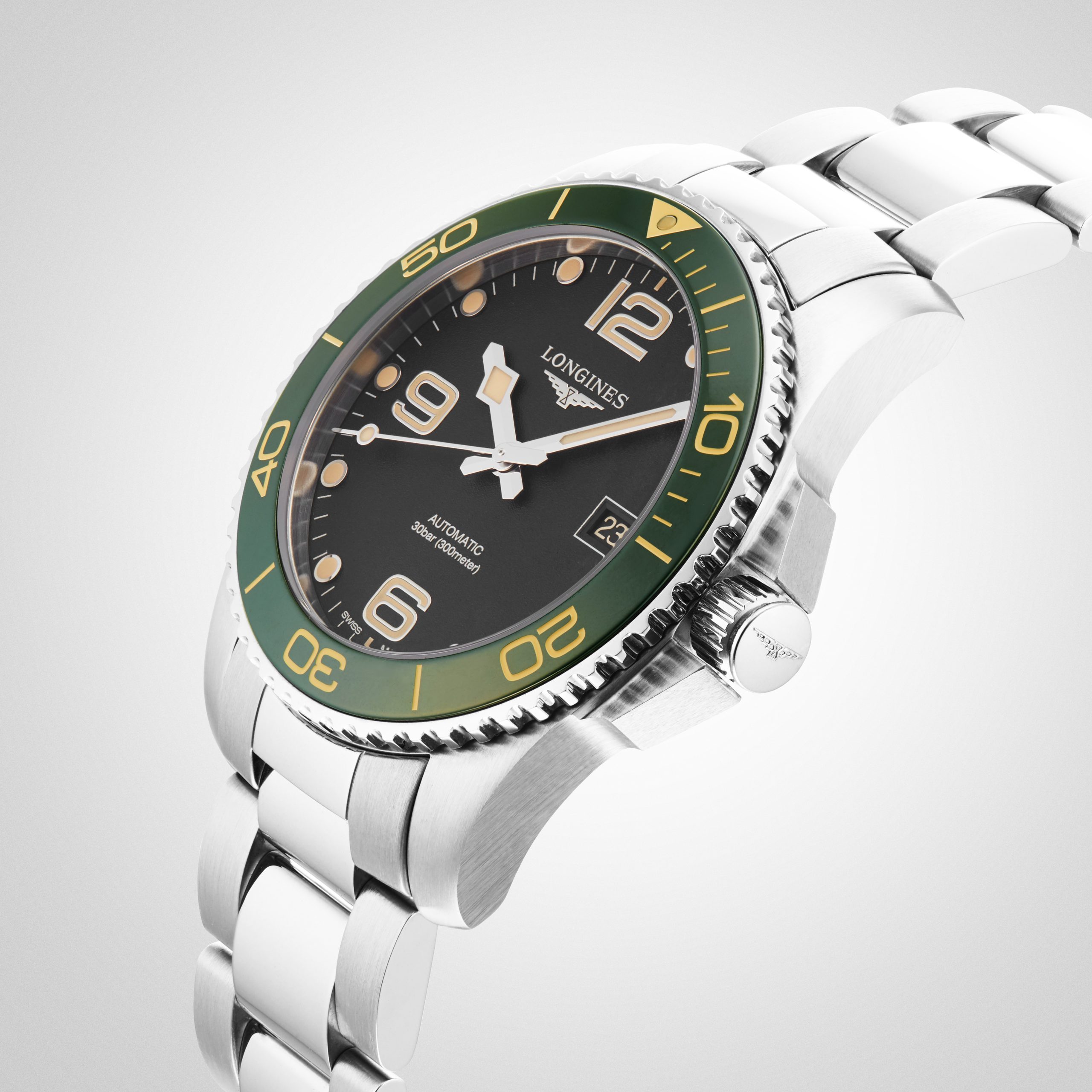 Longines Hydroconquest 41mm Herren Uhr– Uhren der Schweiz Exklusiv– Kostenloser zusätzlicher Gurt L37814059-3