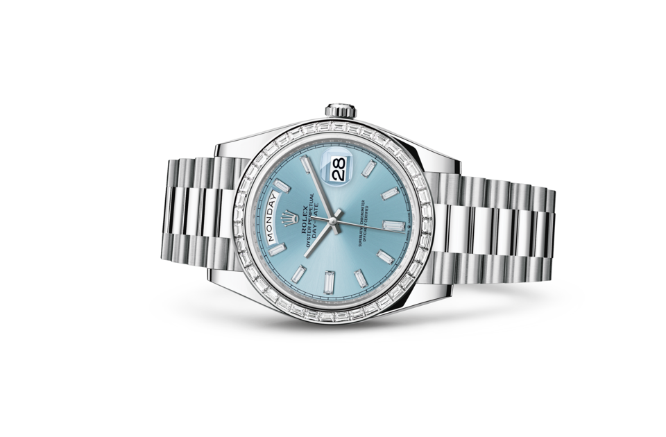 Rolex Day-Datum 40 Auster 40 mm Platin und Diamanten M228396TBR-0002-1