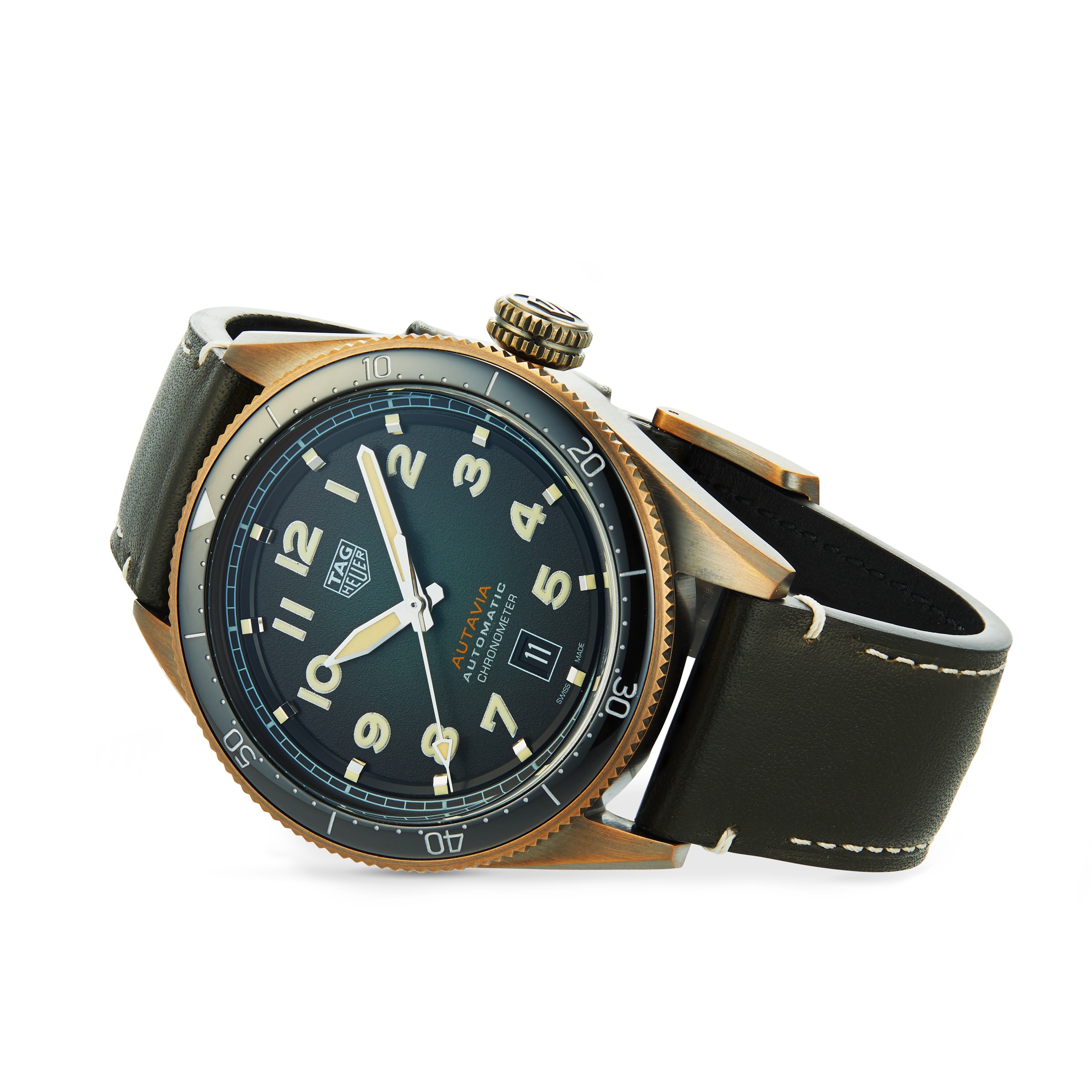 Tag Heuer Autavia COSC 42mm Mens Replik Uhren WBE5190.FC8268-3