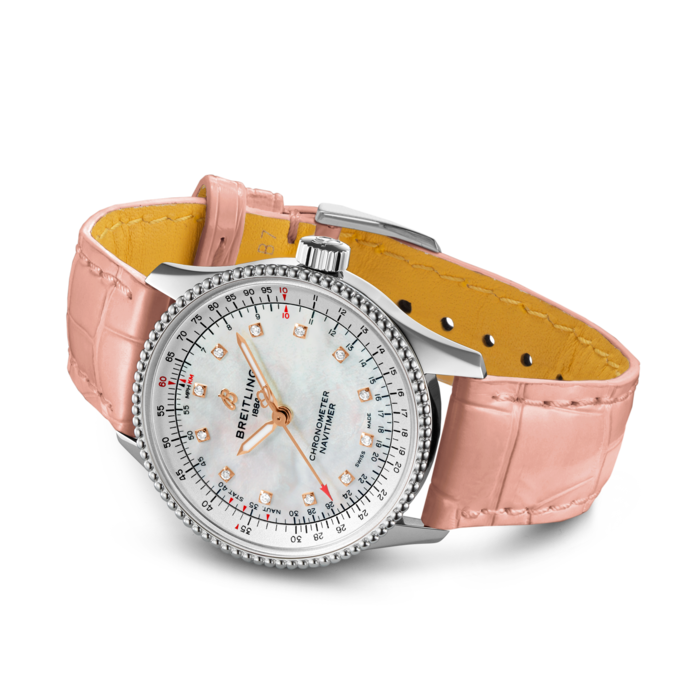 Breitling Navitimer Automatisch 35 Edelstahl-Perlmutter A17395211A1P3-2