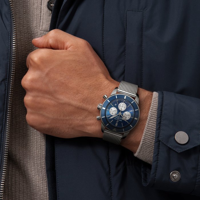 Breitling Superocean Heritage B01 Chronograph 44 Edelstahl Blau AB0162161C1A1-4