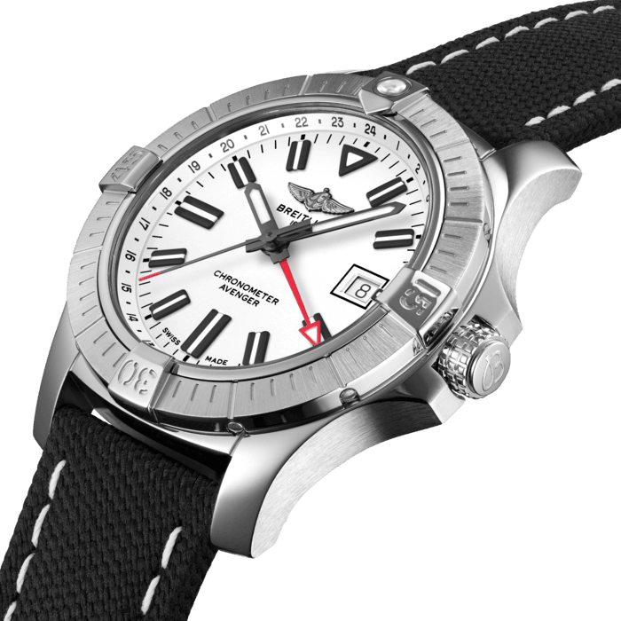 Breitling Avenger Automatic GMT 43 Edelstahl Weiß A32397101A1X1-3