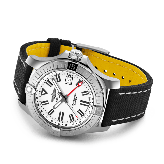 Breitling Avenger Automatic GMT 43 Edelstahl Weiß A32397101A1X1-4