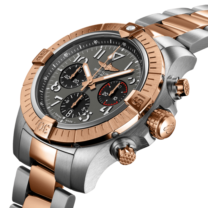 Breitling Avenger B01 Chronograph 45 Edelstahl& 18K Rot Gold Anthrazit UB01821A1B1U1-1