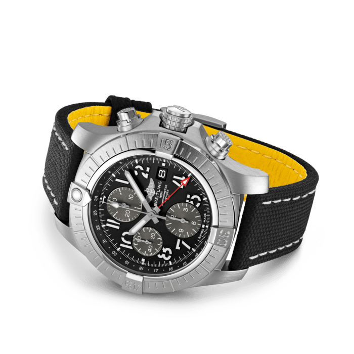 Breitling Avenger Chronograph GMT 45 Edelstahl Schwarz A24315101B1X1-2