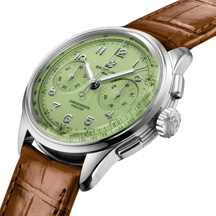 Breitling Premier B09 Chronograph 40 Edelstahl Pistazie Green AB0930D31L1P1-1