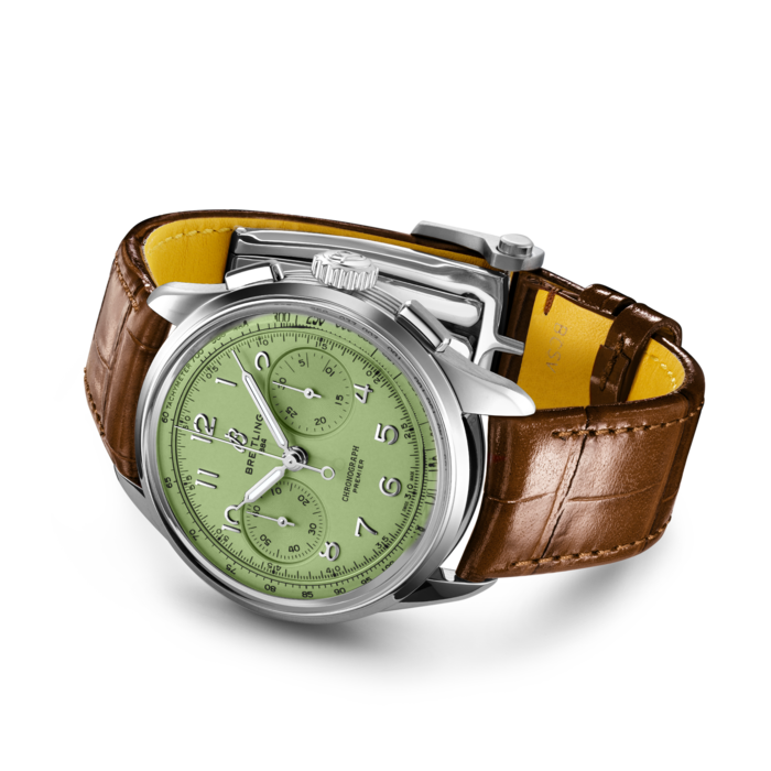 Breitling Premier B09 Chronograph 40 Edelstahl Pistazie Green AB0930D31L1P1-2
