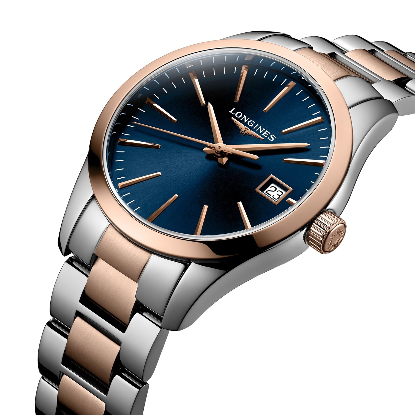 Longines Conquest Classic 34mm Damen sehen Blue L23863927 an-2
