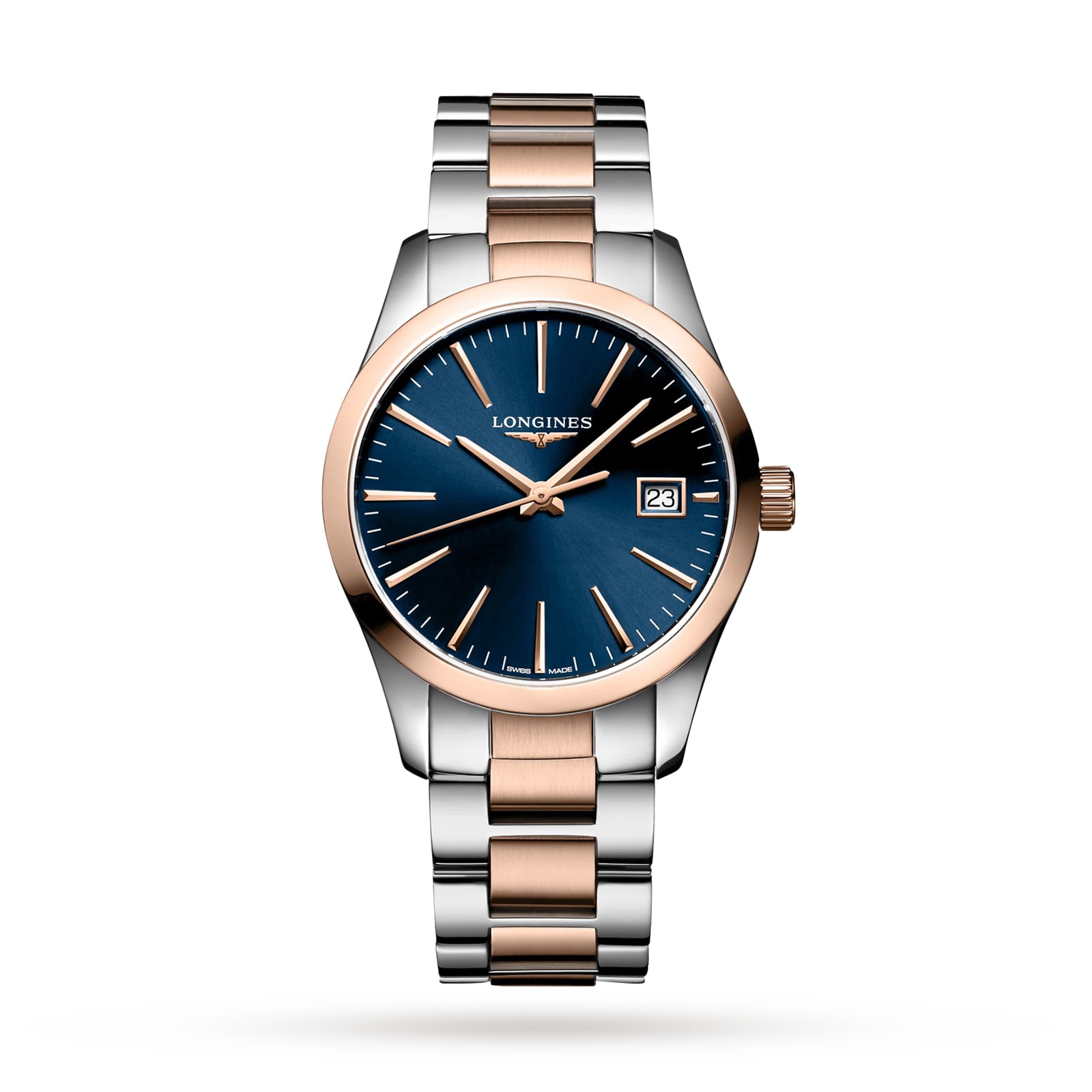 Longines Conquest Classic 34mm Damen sehen Blue L23863927 an-0