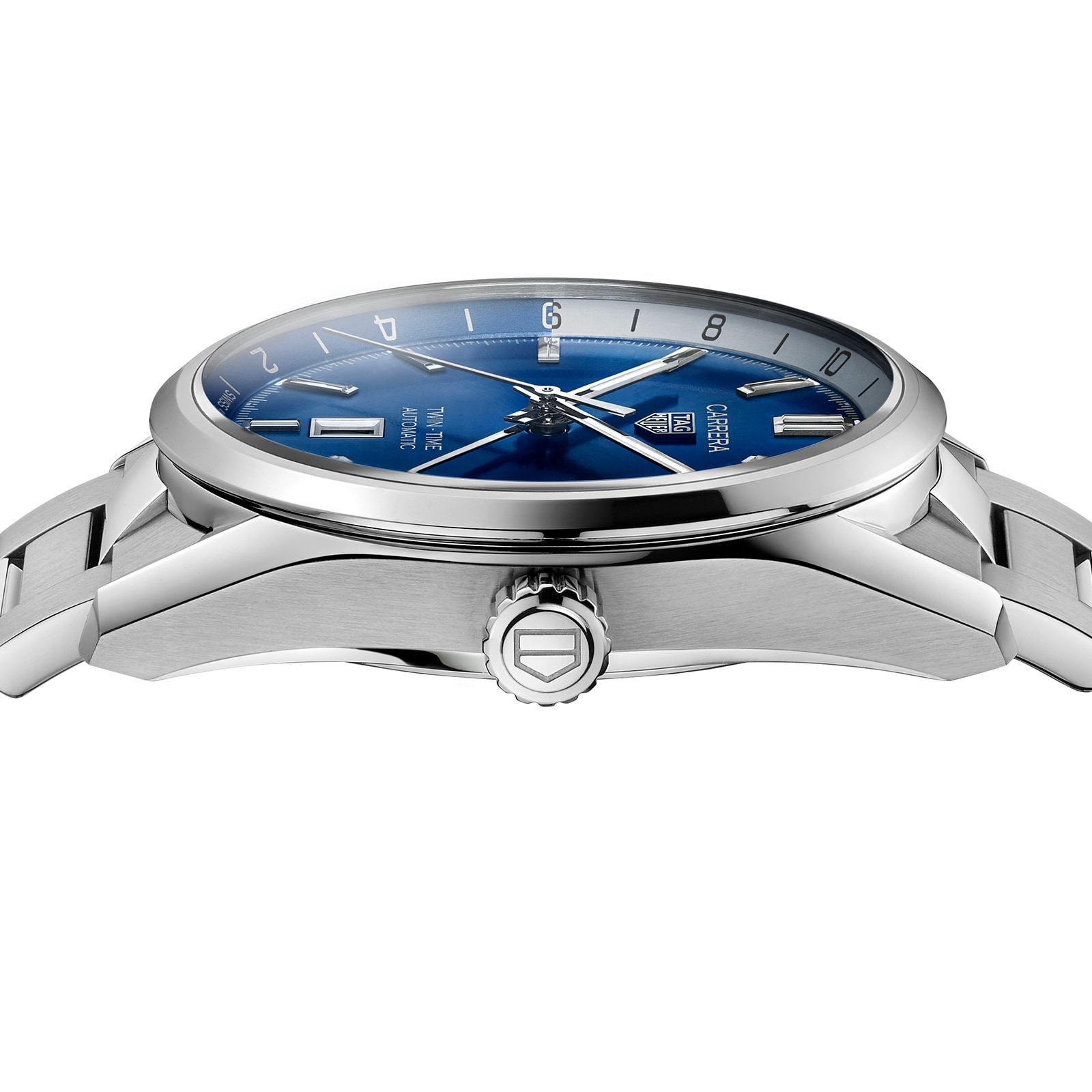 Tag Heuer Carrera Drei-Hand-Twin-Time 41mm Automatic Herren Replik Uhren WBN201A.BA0640-2
