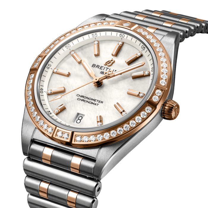 Breitling Chronomat Automatic 36 Edelstahl& 18K rotes Gold (Edelstein-Set) -Parl U10380591A2U1-1