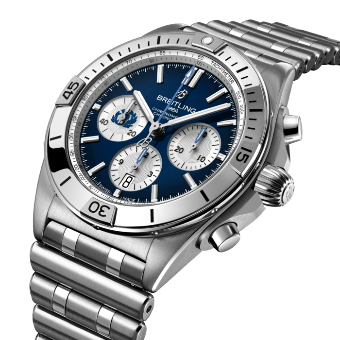 Breitling Chronomat B01 42 Sechs Nationen Schottland Edelstahl Blau AB0134A51C1A1-1