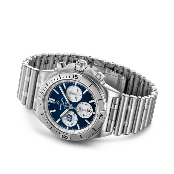 Breitling Chronomat B01 42 Sechs Nationen Schottland Edelstahl Blau AB0134A51C1A1-2
