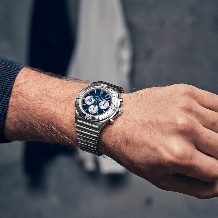 Breitling Chronomat B01 42 Sechs Nationen Schottland Edelstahl Blau AB0134A51C1A1-4