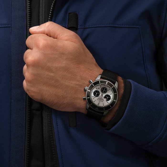Breitling Superocean Heritage B01 Chronograph 44 Edelstahlcreme AB0162121G1S1-4