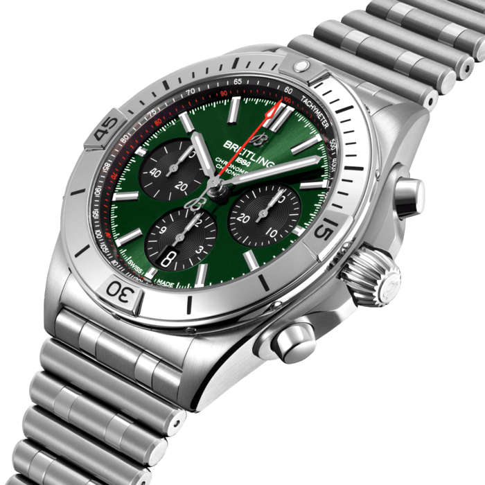 Breitling Chronomat B01 42 Edelstahl Grün AB0134101L1A1-1