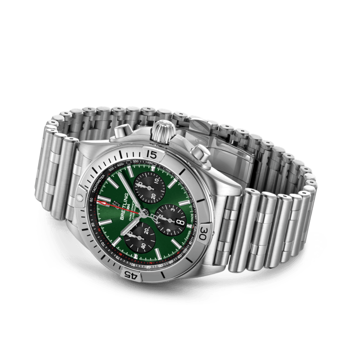 Breitling Chronomat B01 42 Edelstahl Grün AB0134101L1A1-2