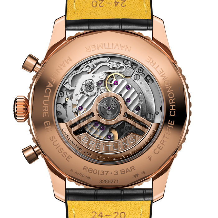 Breitling Navitimer B01 Chronograph 46 18K Red Gold Cream RB0137241G1P1-3