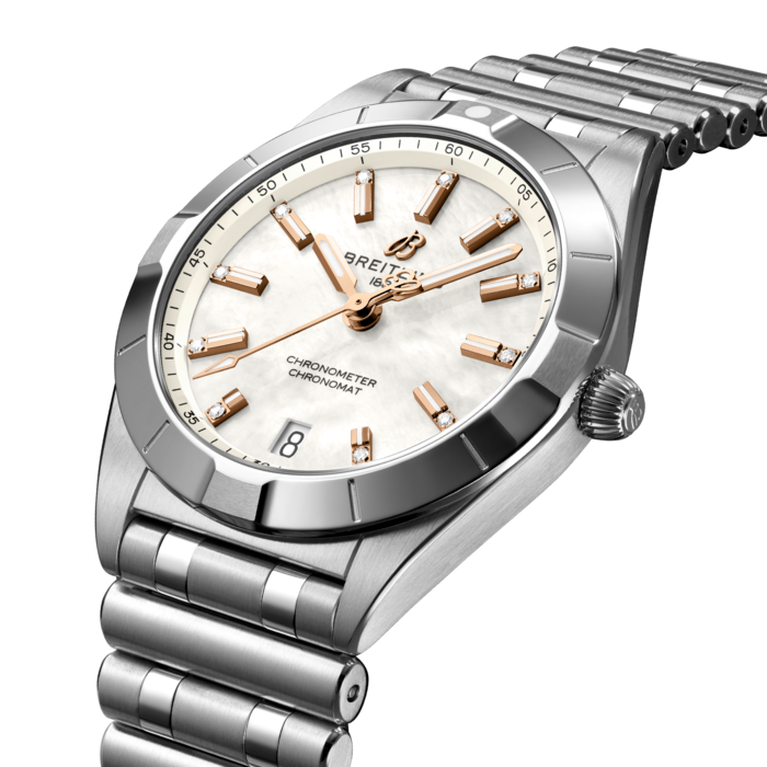 Breitling Chronomat 32 Edelstahl-Perlmutter A77310101A4A1-1