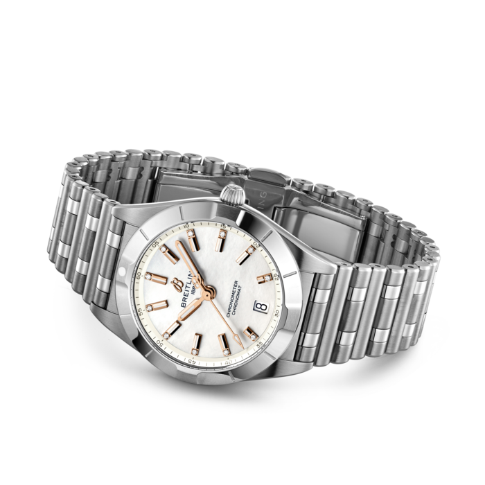 Breitling Chronomat 32 Edelstahl-Perlmutter A77310101A4A1-2