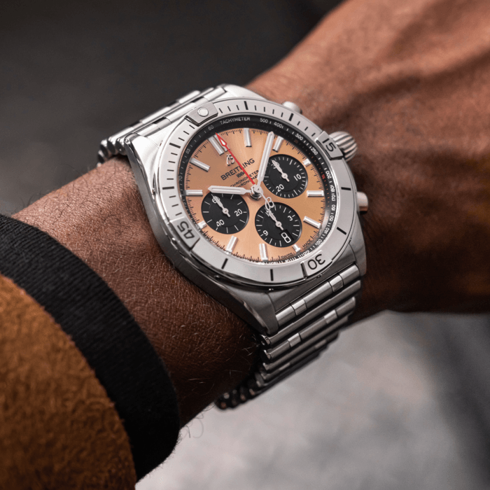 Breitling Chronomat B01 42 Edelstahl Kupfer AB0134101K1A1-4