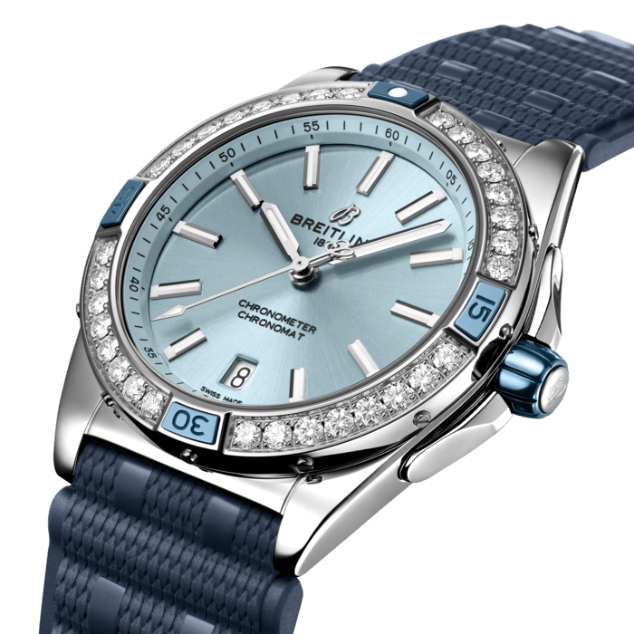 Breitling Super Chronomat Automatisch 38 Edelstahlblau A17356531C1S1-1