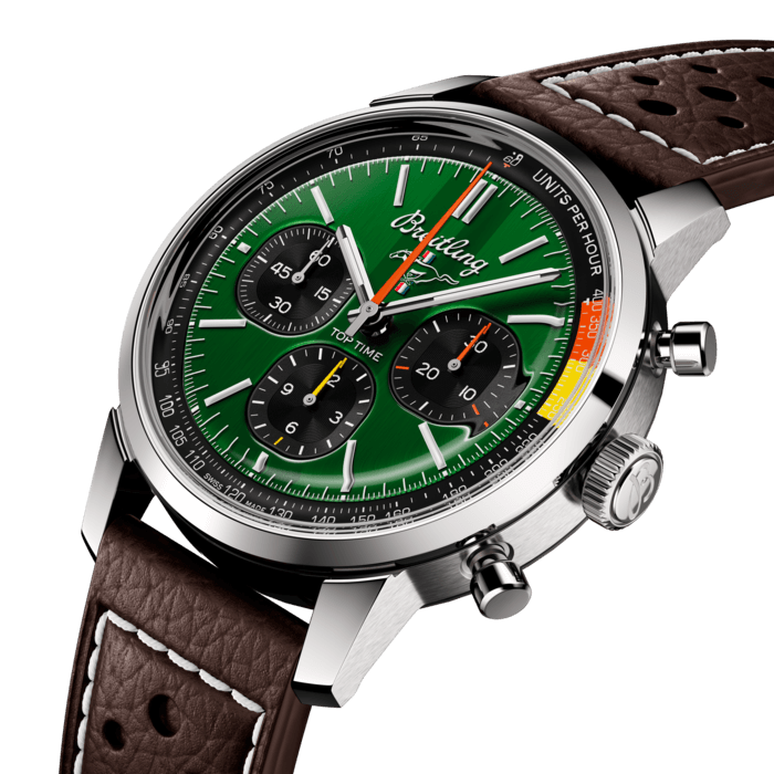 Breitling Top Time B01 Ford Mustang Edelstahl Grün AB01762A1L1X1-1
