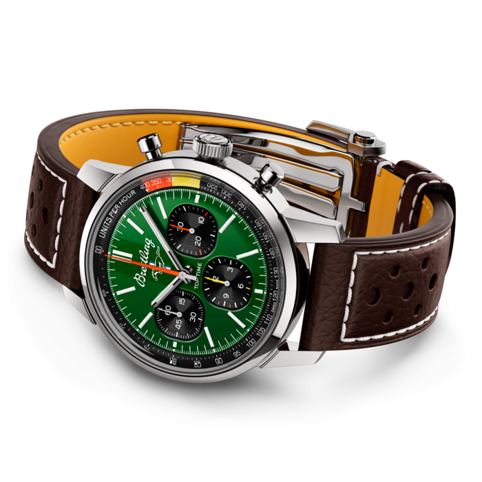 Breitling Top Time B01 Ford Mustang Edelstahl Grün AB01762A1L1X1-2