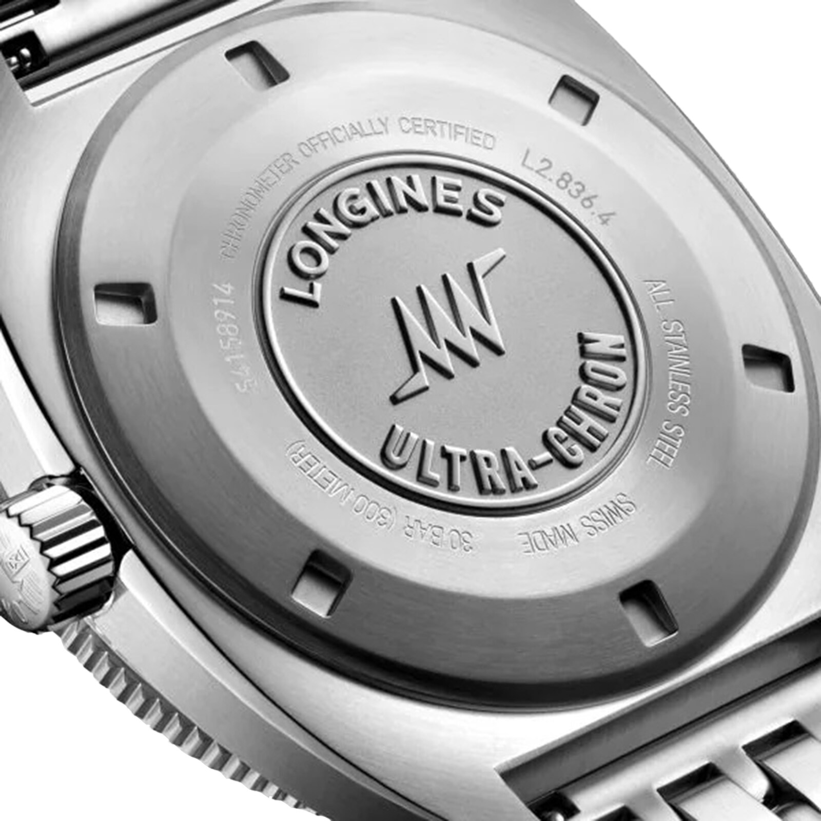 Longines ultra-chron 43mm Mens Replik Uhren– Edelstahlgurt L28364526-2