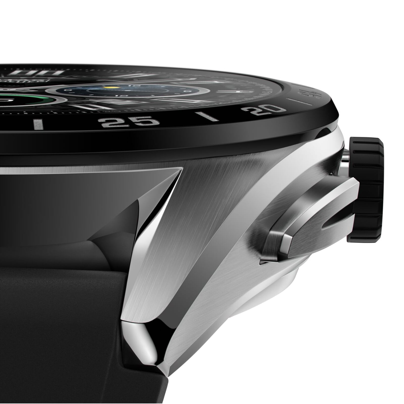 Tag Heuer angeschlossen 45 mm 2022 Stahlkoffer schwarzer Gummi -Gurt SBR8A10.BT6259-3