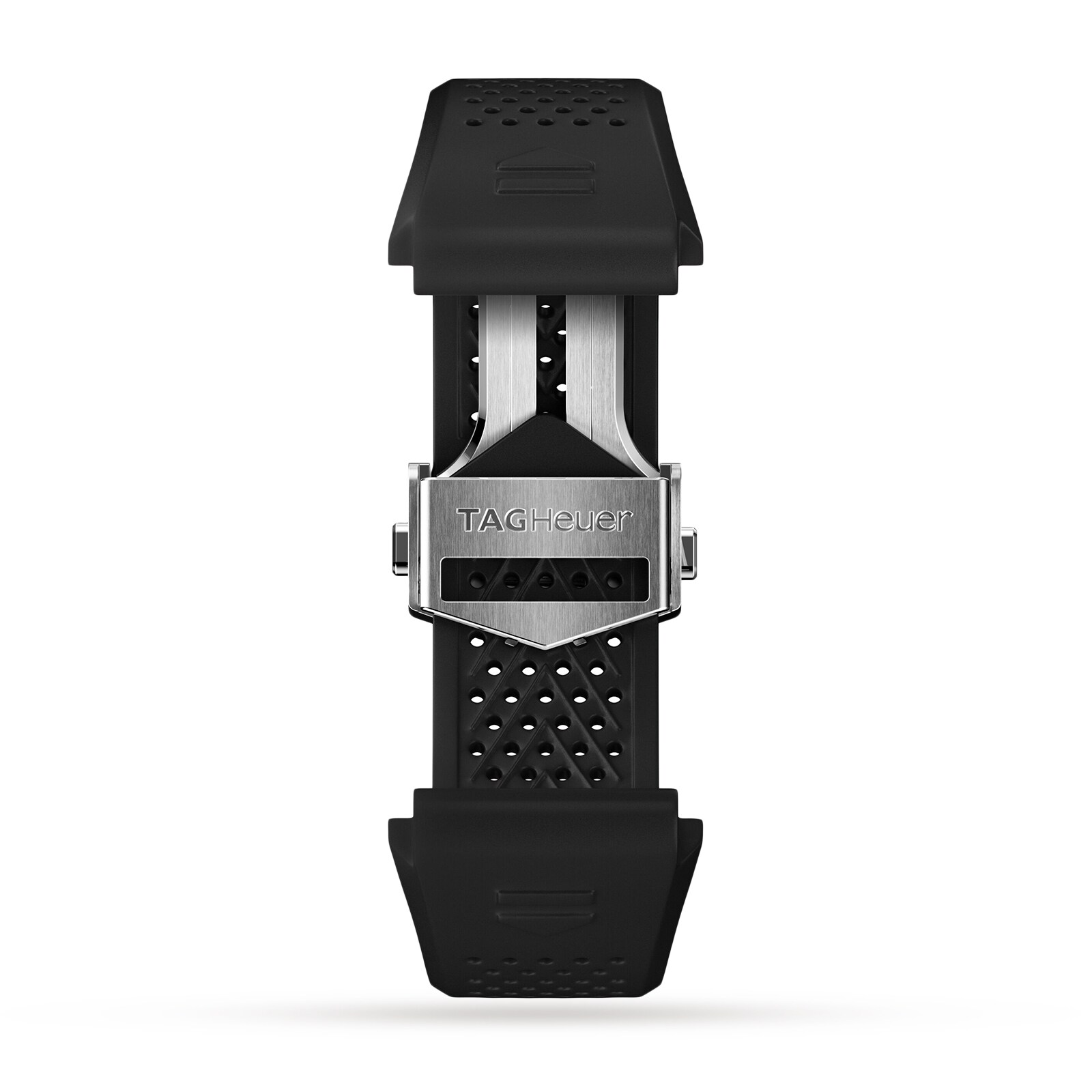 Tag Heuer angeschlossen 45 mm 2022 Stahlkoffer schwarzer Gummi -Gurt SBR8A10.BT6259-5