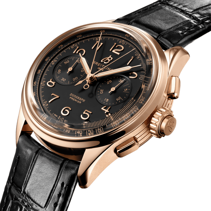 Breitling Premier B15 Duograph 42 18K Rot Gold Schwarz RB1510251B1P1-2