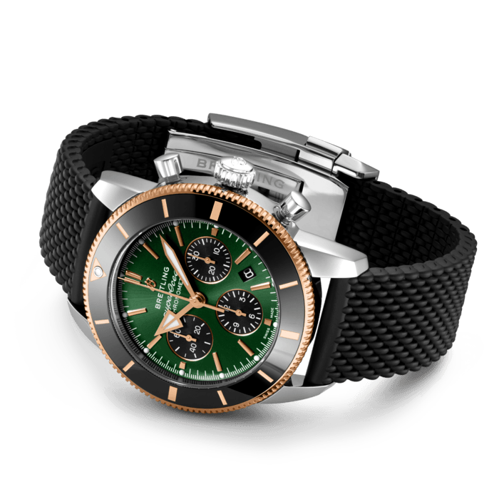 Breitling Superocean Heritage B01 Chronograph 44 Limited Edition Edelstahl& 18K rotes Gold Grün UB01622A1L1S1-2