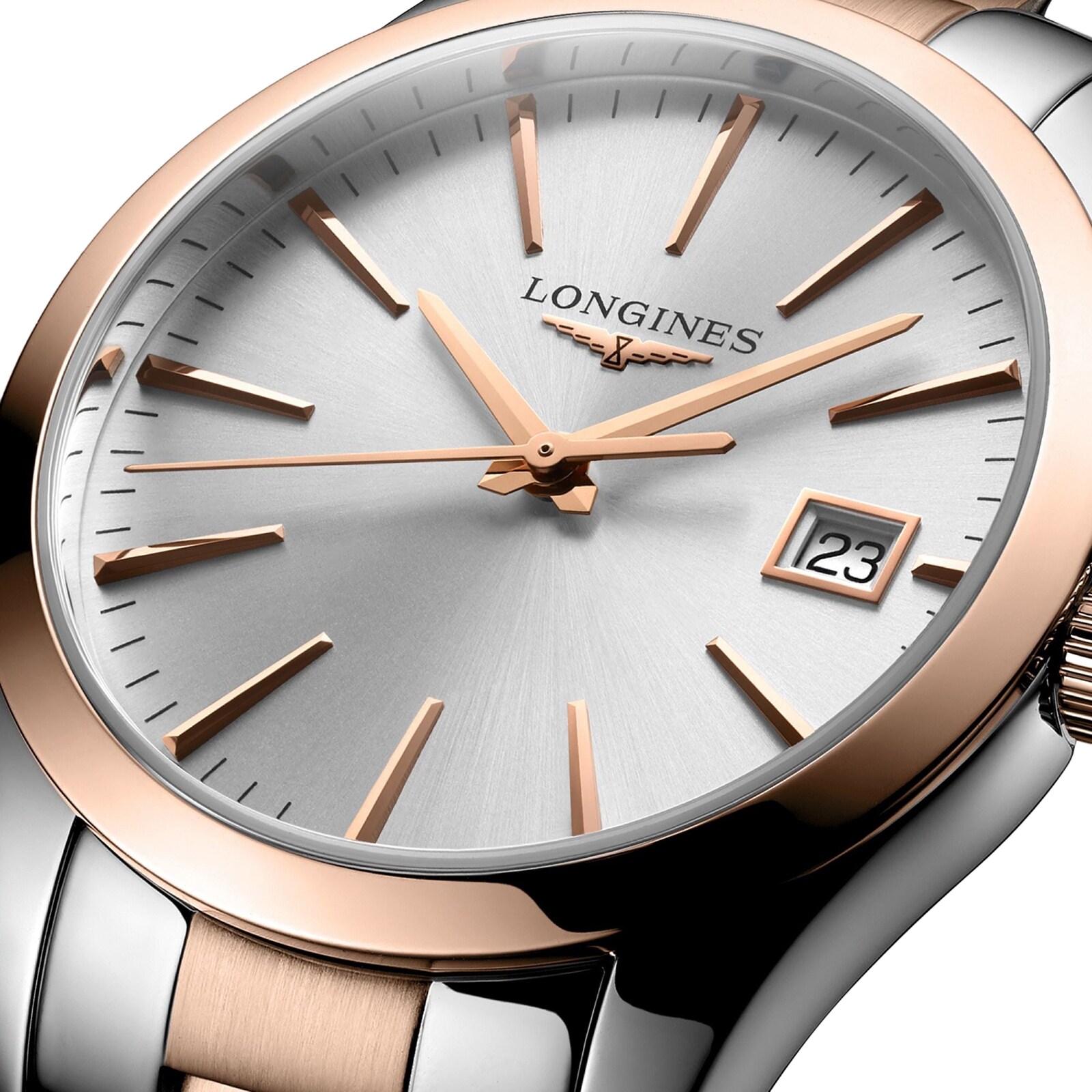 Longines Conquest Classic 34mm Ladies sehen Silber L23863727 an-1