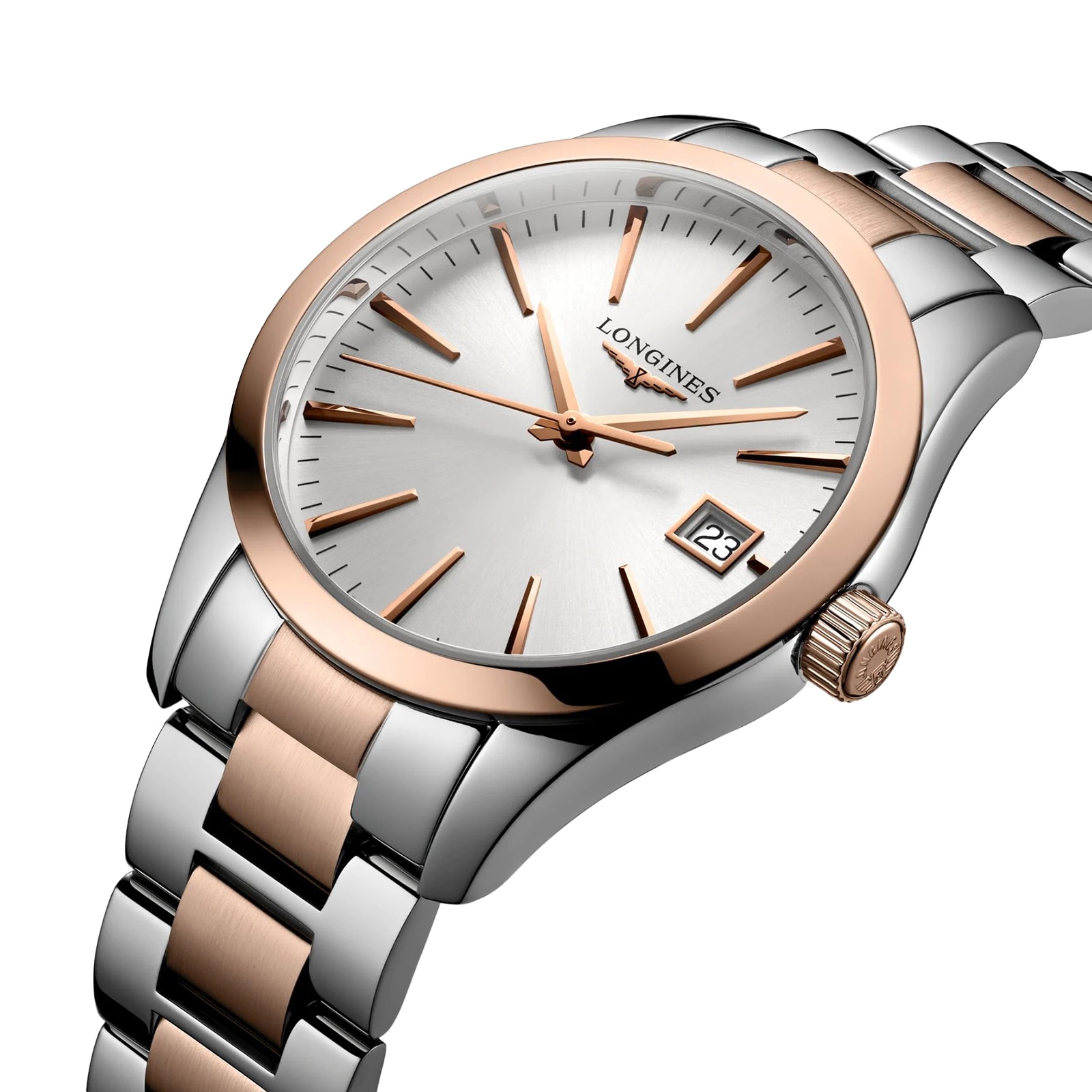 Longines Conquest Classic 34mm Ladies sehen Silber L23863727 an-2