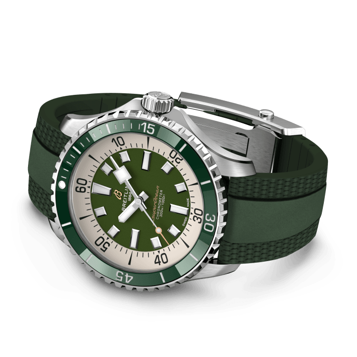 Breitling Superocean Automatic 44 Edelstahlgrün A17376A31L1S1-2