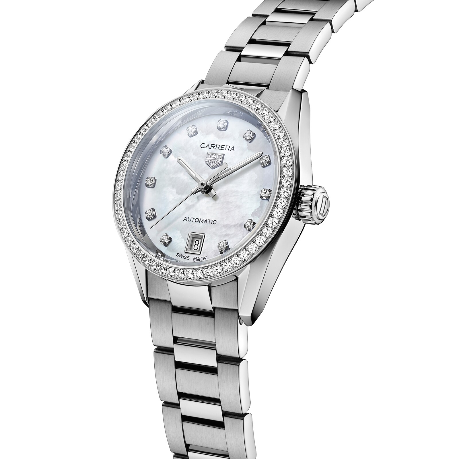 Tag Heuer Carrera 29mm Edelstahl Ladies Replik Uhren WBN2414.ba0621-1