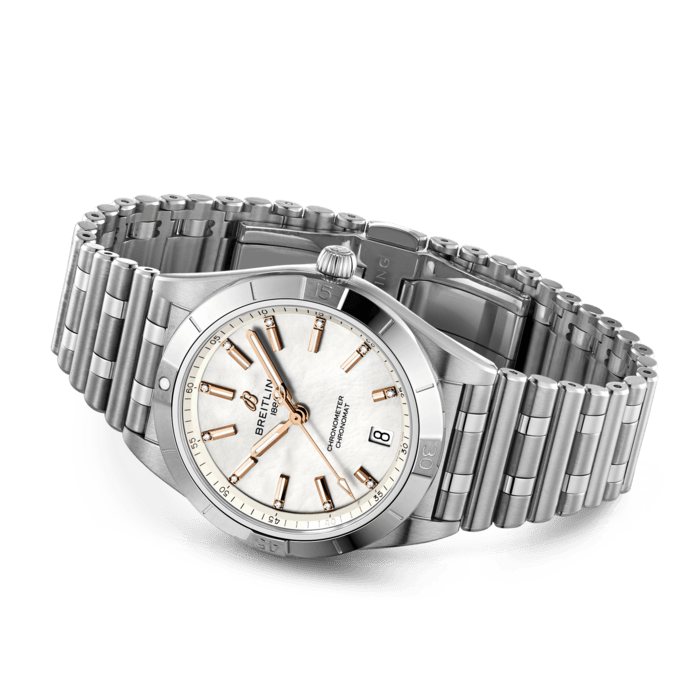 Breitling Chronomat Automatic 36 Edelstahl-Perlmutter A10380101A4A1-2
