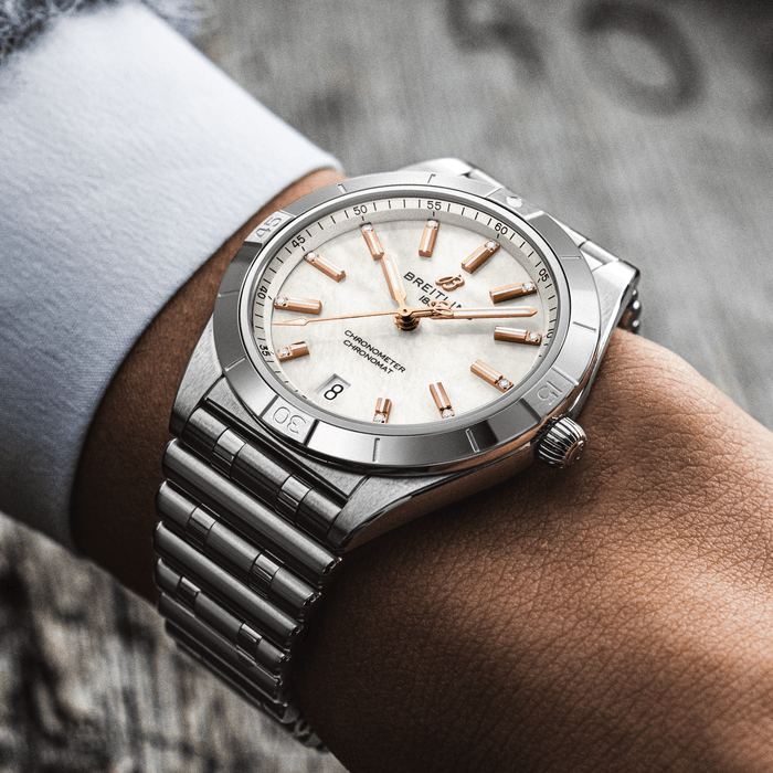 Breitling Chronomat Automatic 36 Edelstahl-Perlmutter A10380101A4A1-4
