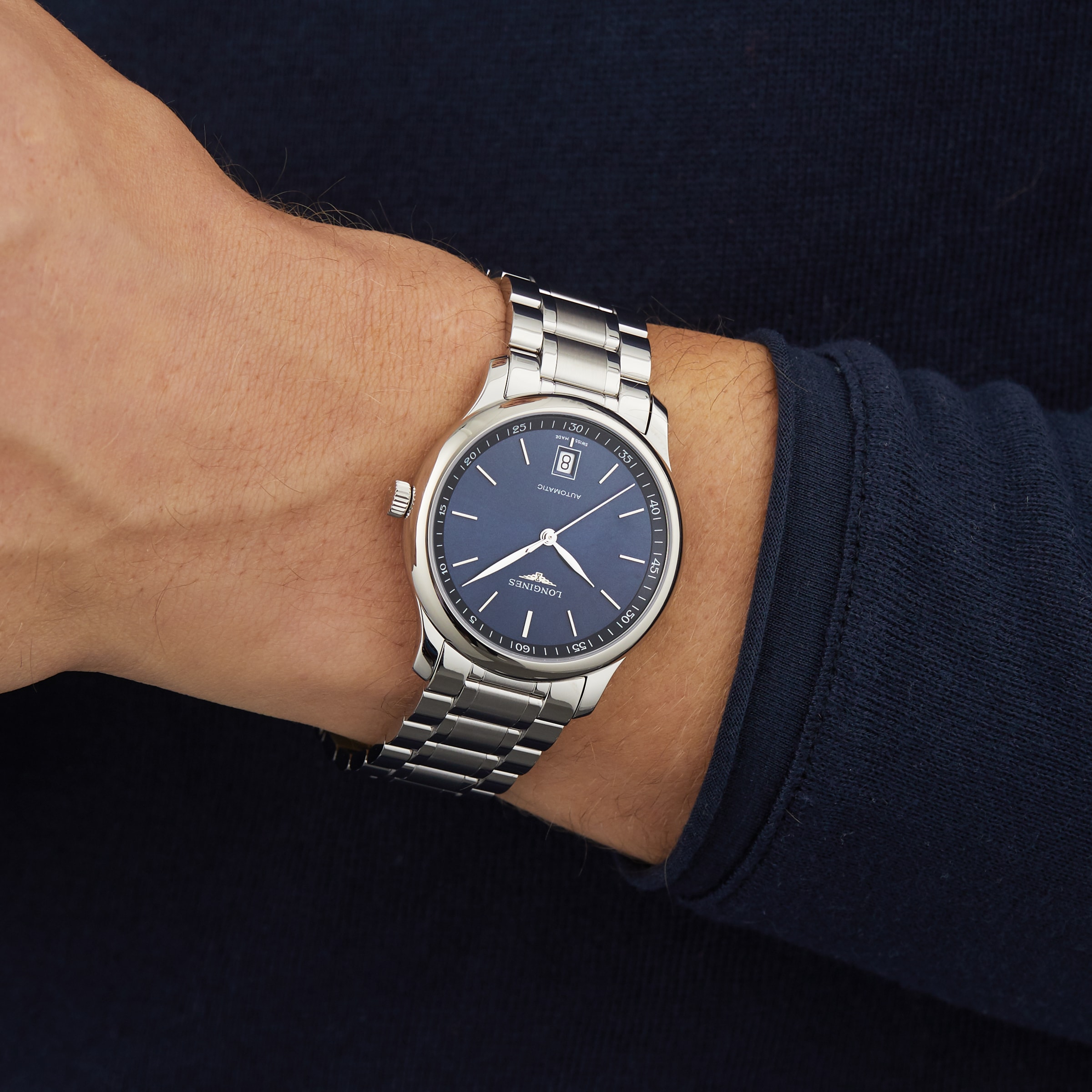 Longines Master Collection 39mm Herren Replik Uhren– Blue L26284926-6