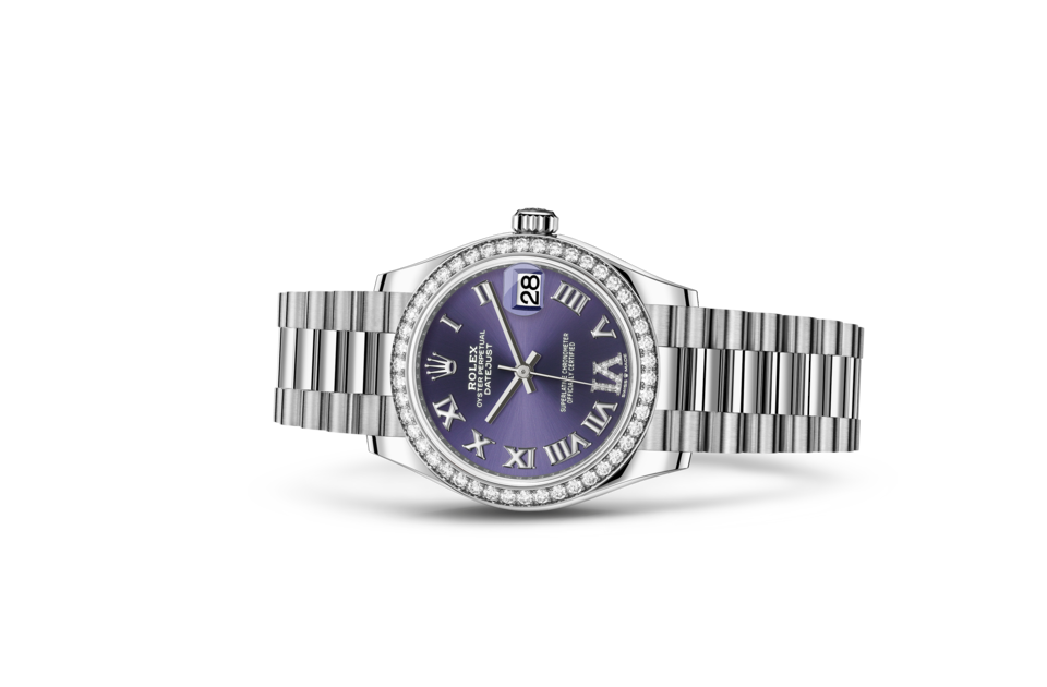 Rolex Datejust 31 Oyster 31 mm Weißgold und Diamanten M278289RBR-0019-1