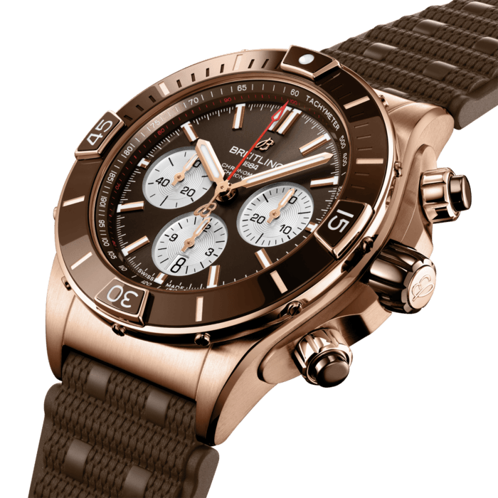 Breitling Super Chronomat B01 44 18K Red Gold Brown RB0136E31Q1S1-1