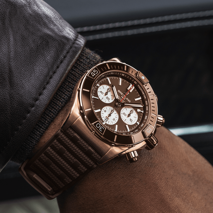 Breitling Super Chronomat B01 44 18K Red Gold Brown RB0136E31Q1S1-4