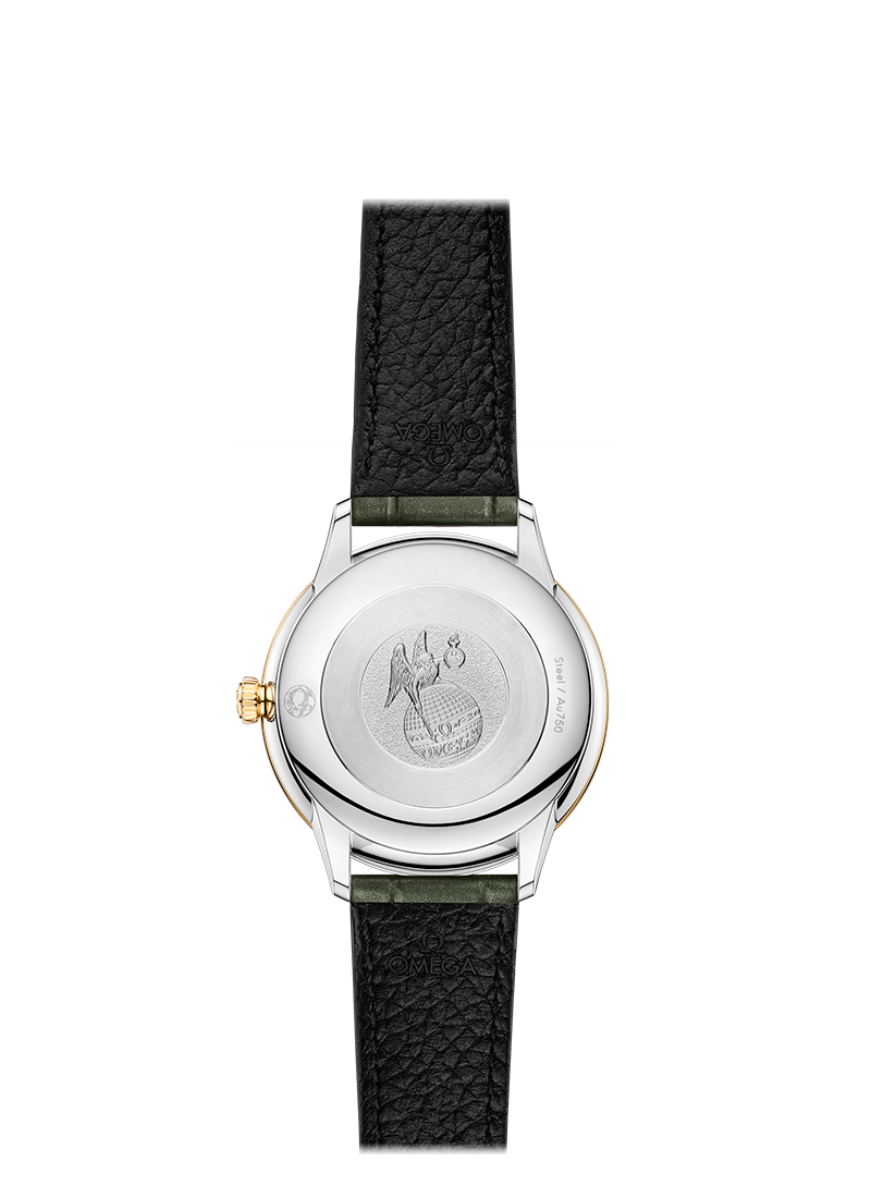 Omega de Ville Stahlgelbgold Diamonds Replik Uhren 434.23.28.60.55.001-1