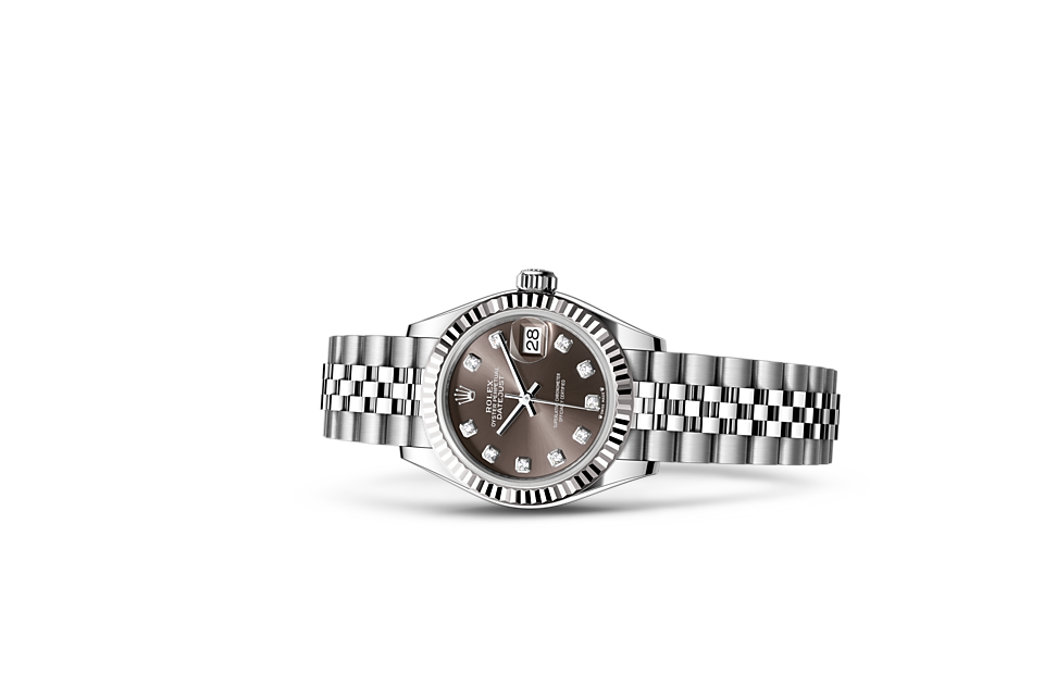 Rolex Lady-Date-Just-Auster 28 mm Austersteel und Weißgold M279174-0015-1
